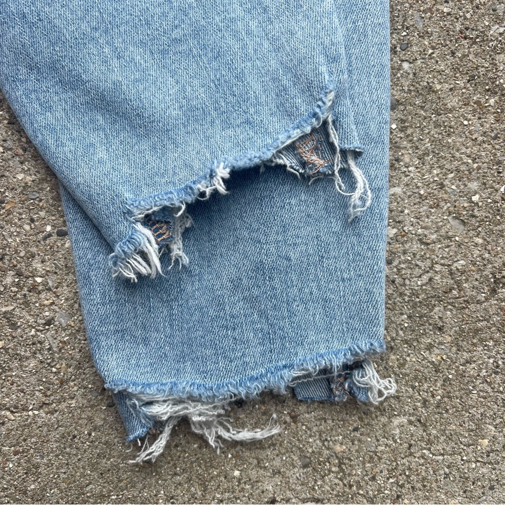 NWT American Eagle High Rise Distressed Jeans Size 00 - Picture 7 of 7